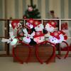 New Arrival Cute LED Santa Elk Snowman Whitebear Hairband Christmas LED Light Headband Party Christmas Decoration