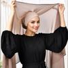 Easy To Wear Woman Muslim Hijab Scarf Solid Color Headband Shawl  For Muslim Women
