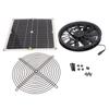 Solar Panel Powered Fan 10in Diameter Ventilator 100W for RV Yacht Greenhouses Bathroom