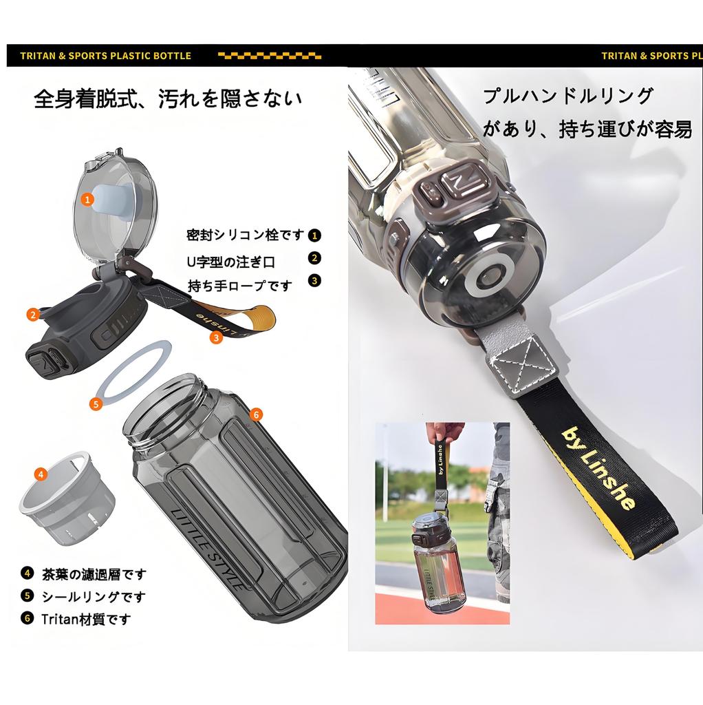 of resin also used in medical MYEEDA Water Bottle 750ml Water Bottle Stylish Bottle Easy to Wash Children Boys Girls Water Stylish Lightweight Large