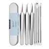 Stainless Steel Facial Blackhead Remover Tweezers Professional Facial Care Tools Facial Care