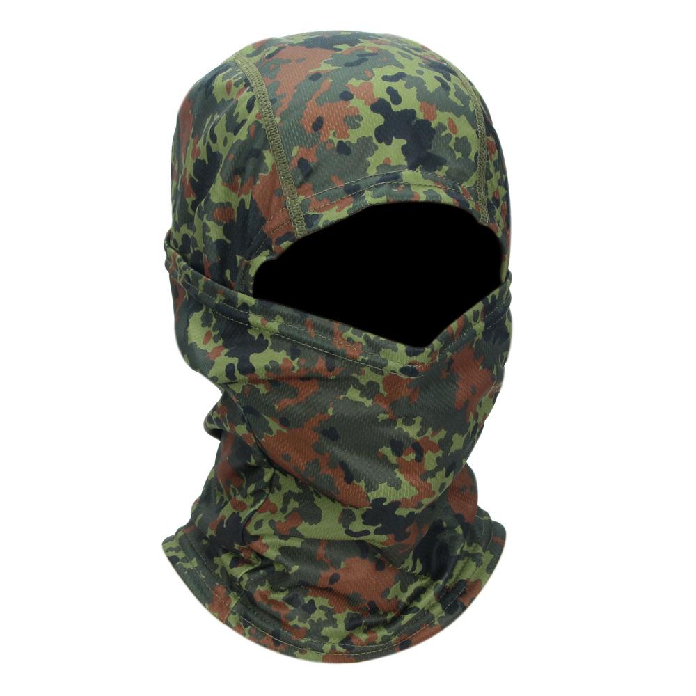 Men's Outdoor Cycling Tactical Camouflage Balaclava Sunscreen Skullcap Helmet Liner