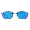 Солнцезащитные очки Maui Jim Ohai Blue Hawaii прямоугольные унисекс B334 02d 59.5