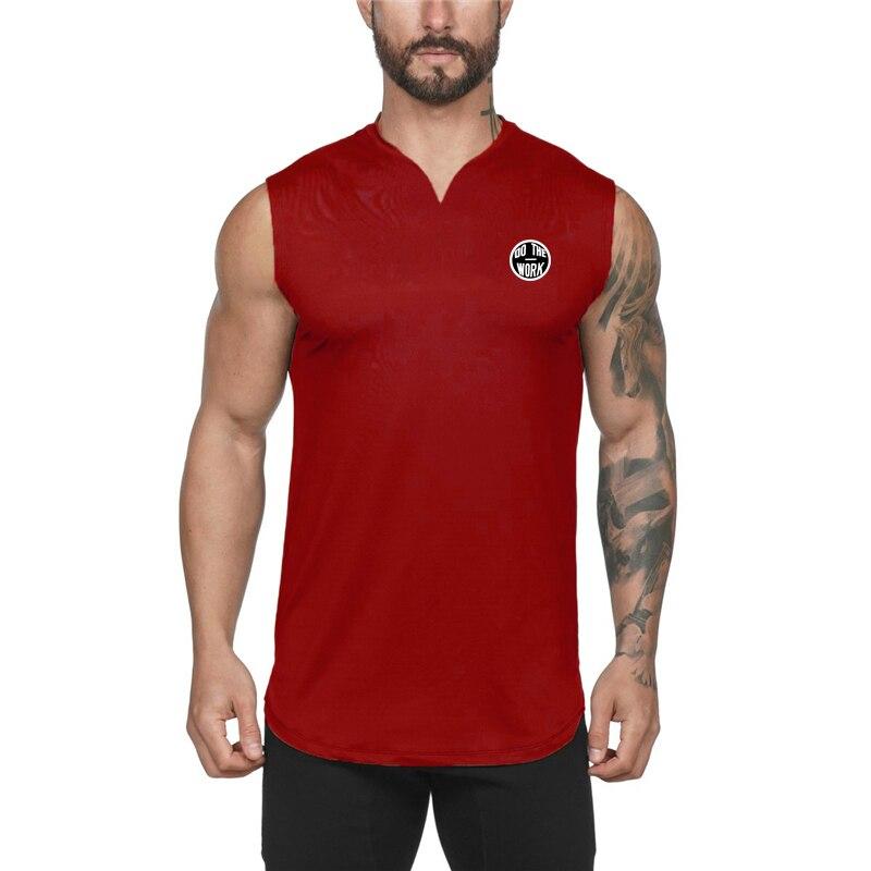 Muscleguys Cotton Crew Neck Sports Casual Sleeveless T-Shirt Training Fitness Simple Fashion Men's Undershirt
