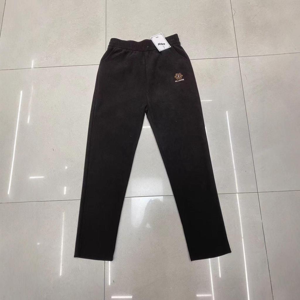 Высококачественные брюки гаремы из норкового велюра цвета осеннего золота для женщин - Удобные, стройнящие, с высокой посадкой для мам среднего и пожилого возраста