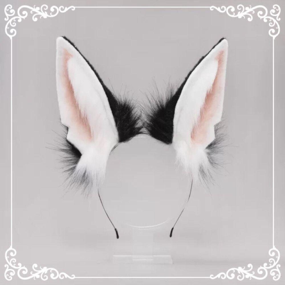 Плюшевый Лолита Ободок Пушистые Ушки Повязка на Голову Подарок Обручи для Волос Вечеринка на Хэллоуин