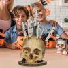 Держатель для резака черепа, фигурка из смолы с черепом, кухонная столешница, режущий блок, подставка-органайзер