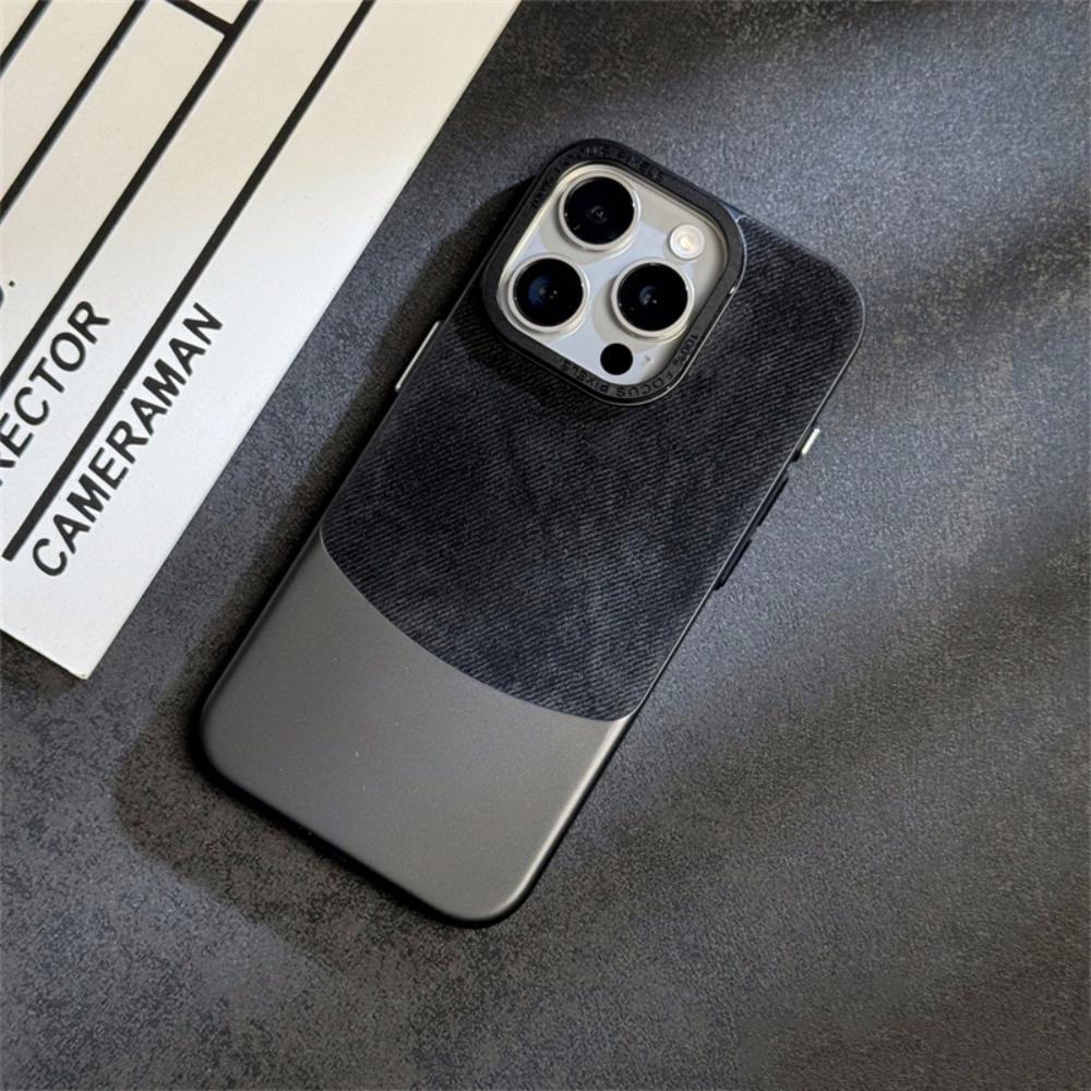 Гибридный фланелевый + жесткий чехол из поликарбоната для iPhone 15 14 13pro 12 14pro 15 Pro Max с металлической защитой линз, матовый противоударный чехол