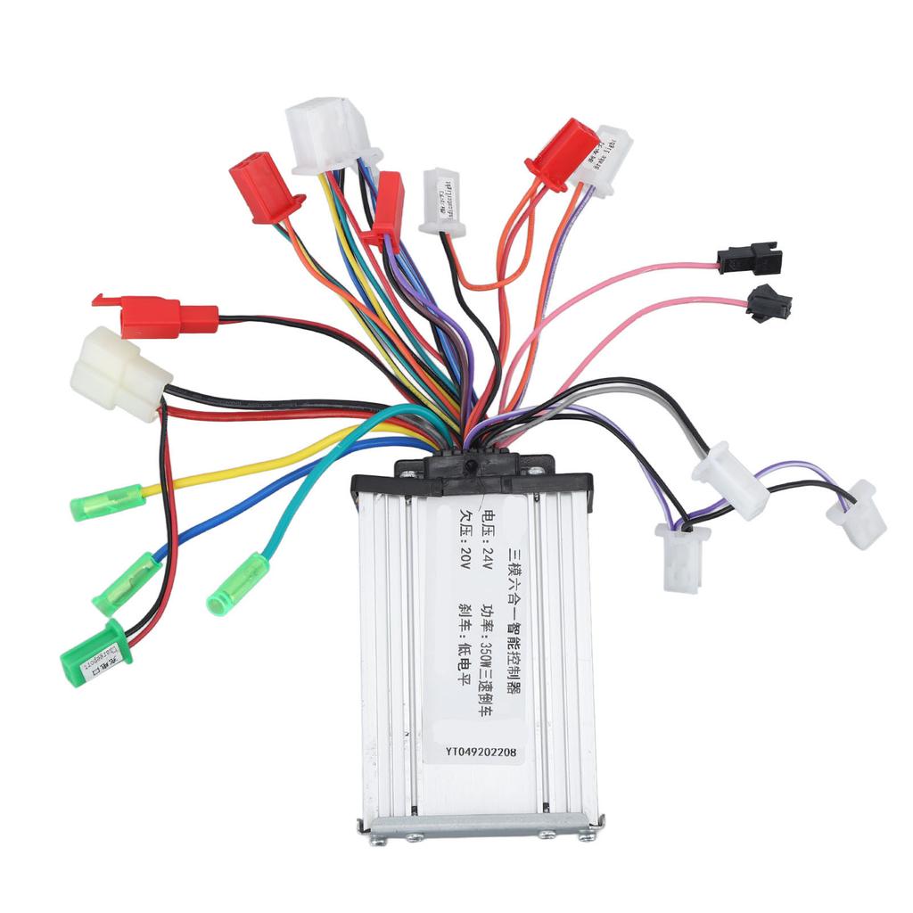 Контроллер бесщеточного двигателя 24 В 350 Вт Контроллер электродвигателя для электровелосипедов, велосипедов, трехколесных велосипедов, мотоциклов