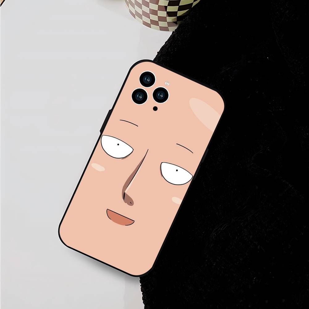 Чехол Saitama из One-Punch Man для iPhone 17 Air 16 Pro Max 15 14 13, полноразмерный, противоударный, с поддержкой MagSafe