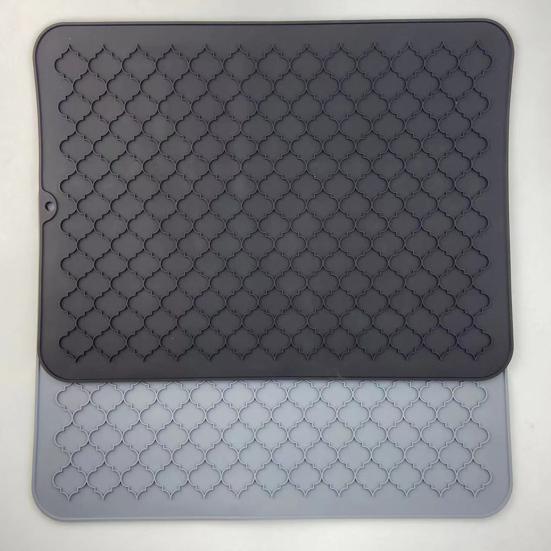 Кухонная столешница, силиконовый коврик для сушки, прямоугольный противоскользящий, складной, быстросохнущий, водонепроницаемая миска для посуды, тарелка, столовая посуда, подставка для столовых приборов, теплоизоляционная подкладка.