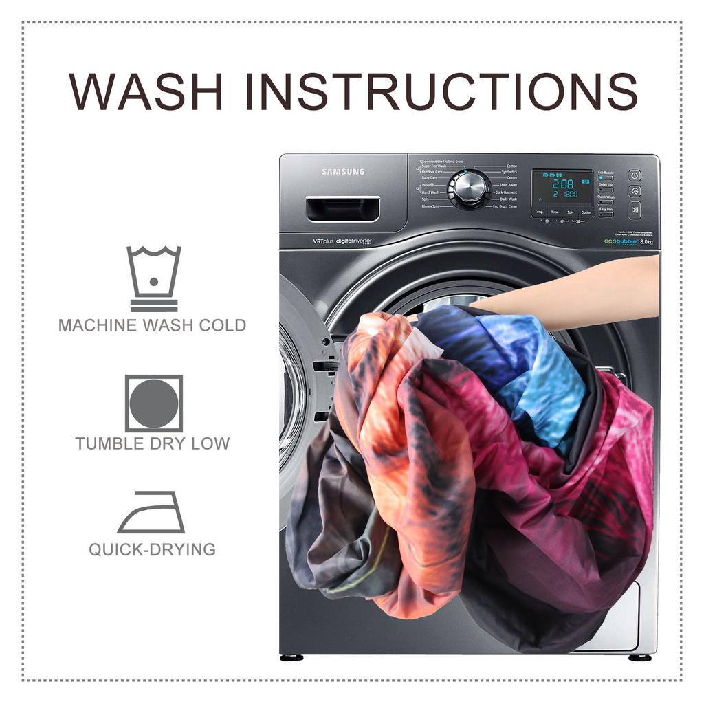 Cute Colored Cat Bedding Three-Piece Quilt Cover