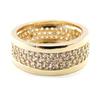 Wedding Band Gold Plated 'Goddess' White Gold - 8 Mm
