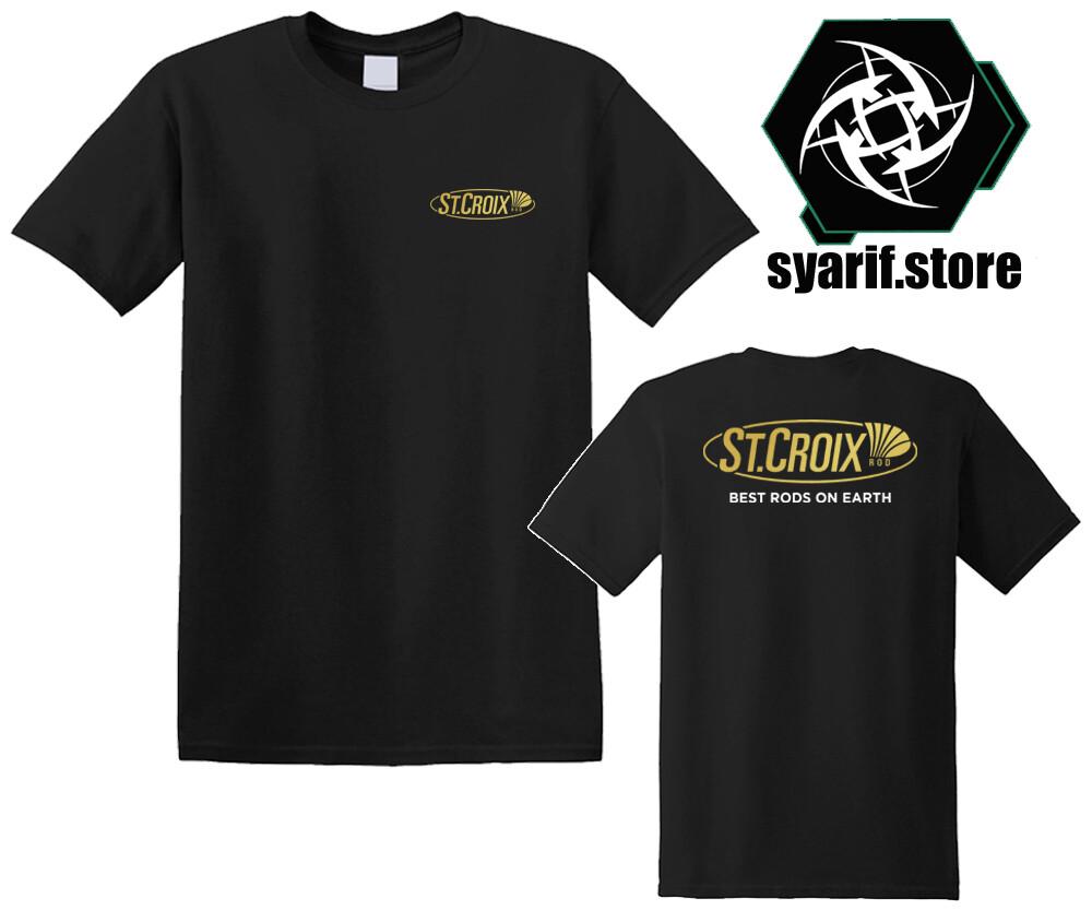 St. Croix Fishing Men#039;s Black Grey Size S5XL Unisex T-Shirt