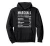 Marshall Nutrition Personalized Shirt Fun Name Facts Hoodie