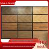 French Retro Wood Grain Tile, 600x1200 - Full-Body Carved Herringbone Tiles for Living Room/Bedroom.