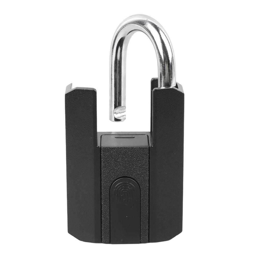 Замок с отпечатком пальца, противоугонный, Bluetooth, разблокировка телефона с 2 ключами, водонепроницаемый, черный для спортзала