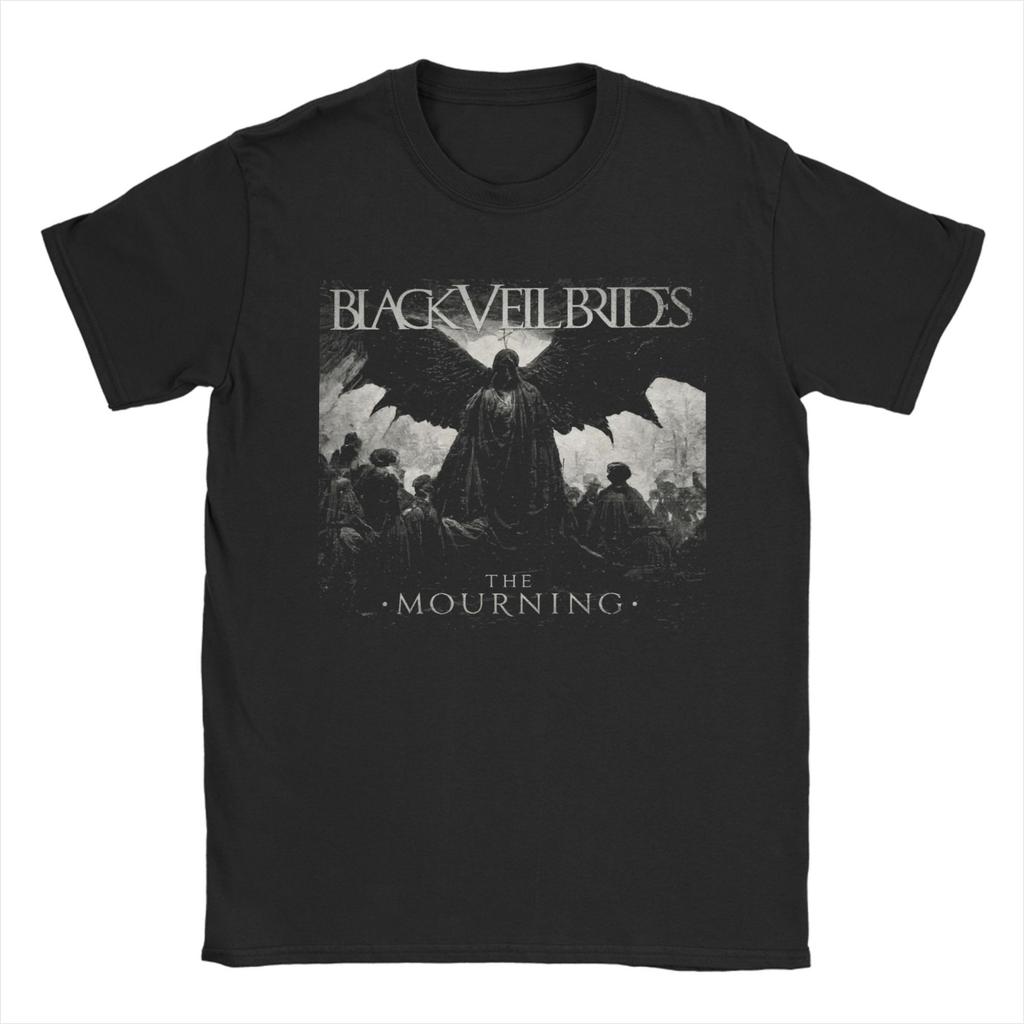 МУЖСКАЯ ФУТБОЛКА BLACK VEIL BRIDES Группа Удивительная футболка из 100% хлопка с круглым вырезом и коротким рукавом Идея для подарка Одежда