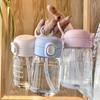 Straws and Lids Water Bottles 400ML Beverage Cups Creative Kids Sippy Cup  Toddlers Feeding