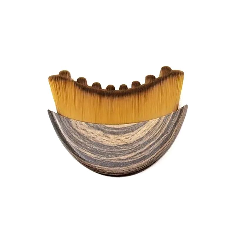 Лимфодренажная контурная кисть для лица, кисть для сухого массажа лица, размер S, массажер для лица для скульптурирования кожи, массажный инструмент