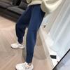Women Winter Woolen Pants Thicken Warm Ankle-Length Harem Pants Office Lady Khaki Elastic Waist Fashion Women's Trousers