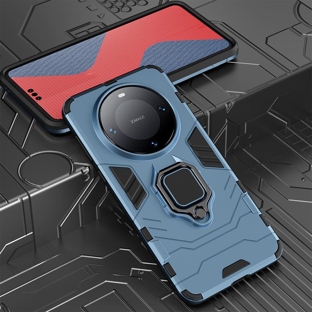 KEYSION Противоударный защитный чехол для Huawei Mate 60 Pro 50 40 Pro, мягкий силиконовый чехол + кольцо-подставка для ПК, чехол для телефона Huawei Nova Y90
