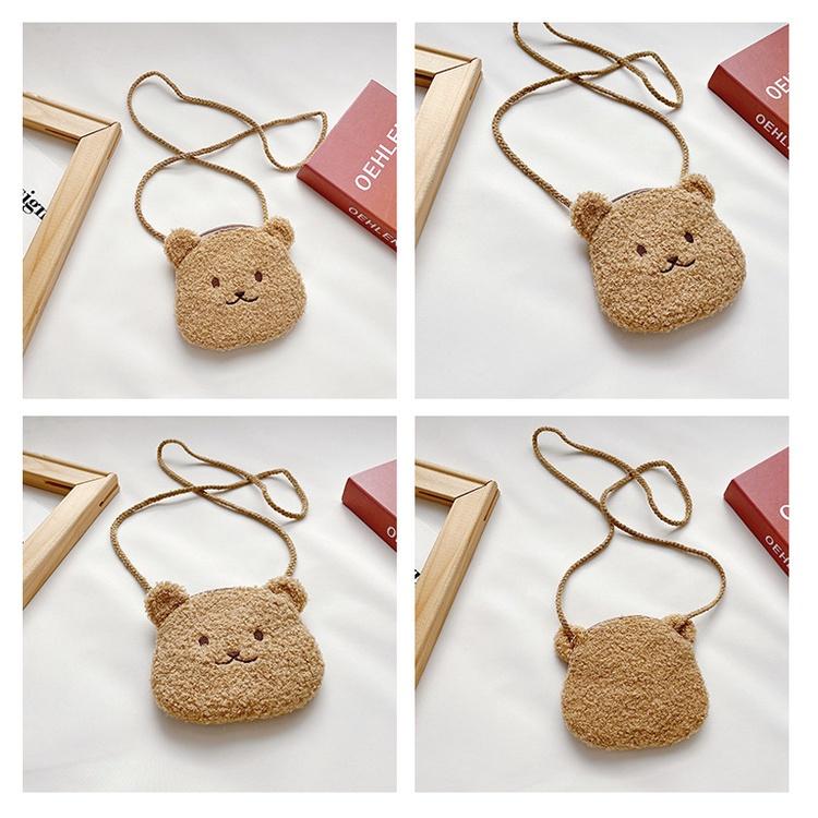 2021 New Sheepskin Children's Coin Purse Cute Girls' Shoulder Bag Trendy Single-shoulder Bag