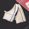 White and Black High-top Canvas Shoes Female Student Ulzzang Classic Vulcanized Shoes Versatile Board Shoes Fashion