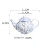 Angel Relief Retro Ceramic Teapot Tea Set Afternoon Tea Coffee Cup Plate European Palace Style Dish Kettle Set Household