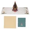 3D Christmas Card Exquisite Christmas Tree Design 3D Greeting Card with Envelope Greeting Card