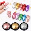 Aurora Mirror Titanium Gold Nail Powder: Pure Color Electroplated Magic Mirror and Glitter Nail Powder.