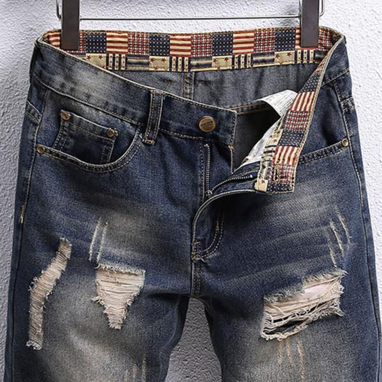 Мужские летние джинсовые шорты в стиле ретро со средней посадкой, рваные шорты с нашивками, прямые брюки с карманами, джинсовые шорты, уличная одежда