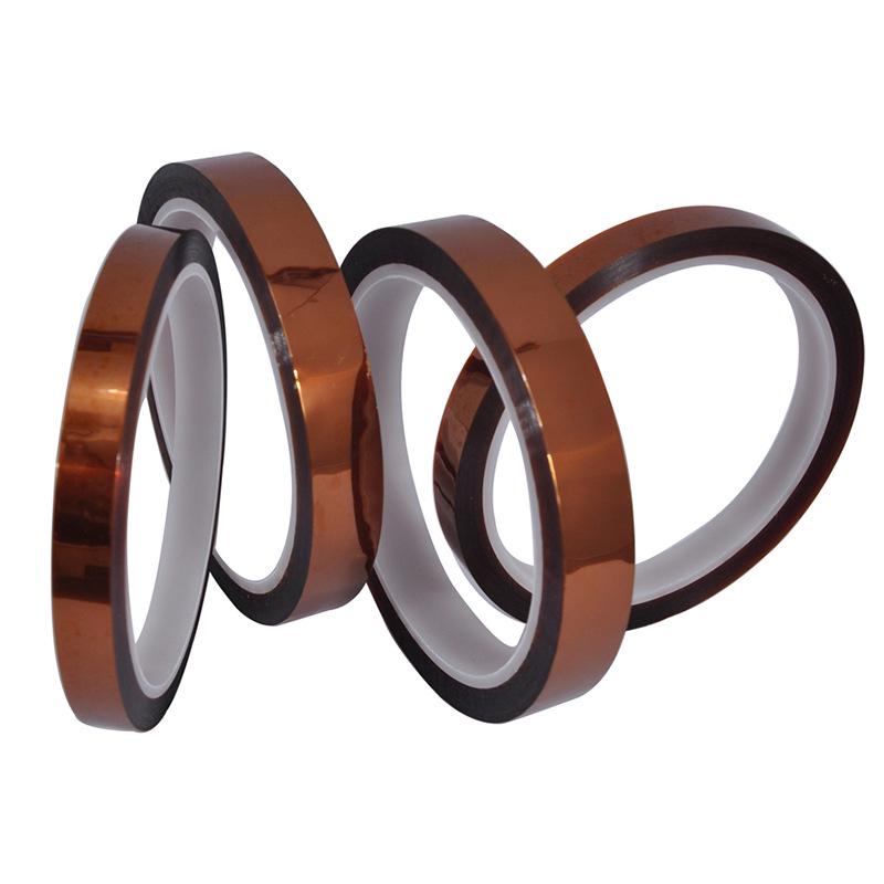 High-Temperature Gold Finger Brown Tape - Lithium Battery Insulation & Anti-static Small Core Tube