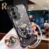 Butterfly Mirror Crystal Bracelet Case for Samsung Galaxy A13 A23 A33 A53 A73 A12 A22 A32 A52 A52S 4G 5G Cover