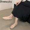 Дизайнерские осенние женские балетки из сетчатой ткани на плоской подошве, модные неглубокие эластичные женские удобные туфли Мэри Джейн на мягкой подошве