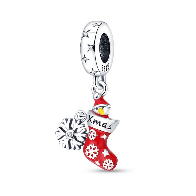 Новые Медные Снеговик Лось Санта Пряничный человечек Рождественские Шармы Бусины Подходят для Оригинальных Браслетов 3 мм DIY Ювелирные изделия Праздничный Подарок