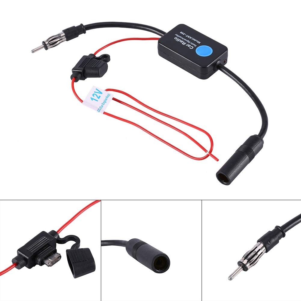 General Purpose Radio Booster Aerial Signal Booster 12V ANT-208 Car FM Radio Antenna Antenna Amplifier Signal Booster
