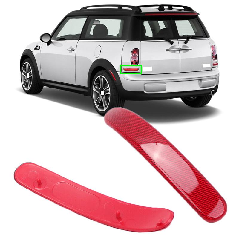 Red Lens Car Rear Bumper Reflector Lights Housing Replacement for BMW for Mini Cooper Clubman R55 2008-2014 Night Driving Safety Warning Lamp
