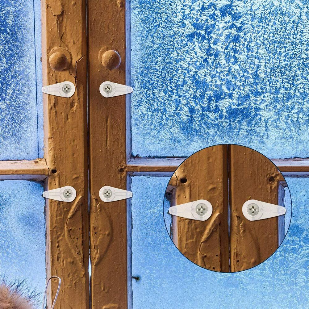 Functional Glass Retainer Clips 50PCS Non Slip Plastic Clips with Screws Suitable for Home Office Furniture Stores