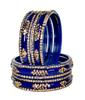Bangles Set for Women | Zirconwork Bangles | Glass Bangles for Festivals and Occasions, Traditional Glass Bangles