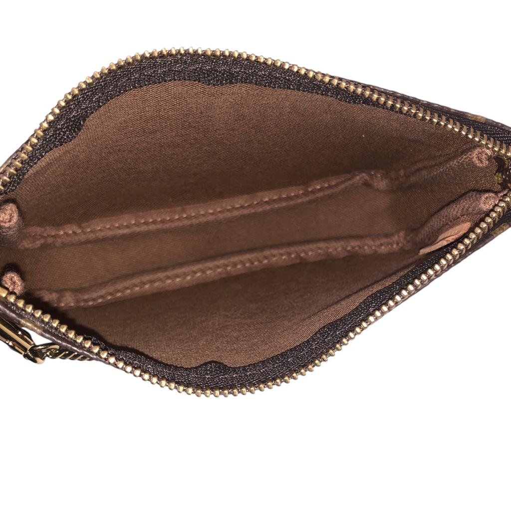 Used Louis Vuitton Monogram Mini Chain Pochette Accessoires Bag M58009