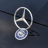 DRZ3  For Mercedes Benz Star Bonnet - Badge for Car Hood Front Chrome Logo Hood Marking for Benz C E S Class W204 W205 W212 W213 W211