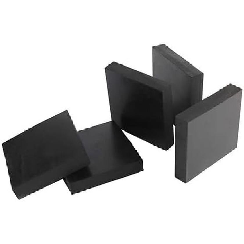Protector Pads ,Neoprene Rubber Sheet , 1pcs Black Rubber Sheets Damping Gasket Pad,50x50mm 100x100mm 200x200mm Shock-absorbing Rubber Square Plate