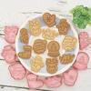 8pcs/set Cartoon Plastic Baking Mold Christmas Cookie Cutter Fudge Chocolate Cake Dessert Baking Decoration Tool Cake Mold