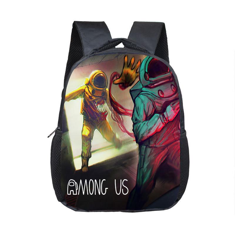 Students Backpack Spaceman Schoolbag Travel Bag Bookbag Shoulderbag