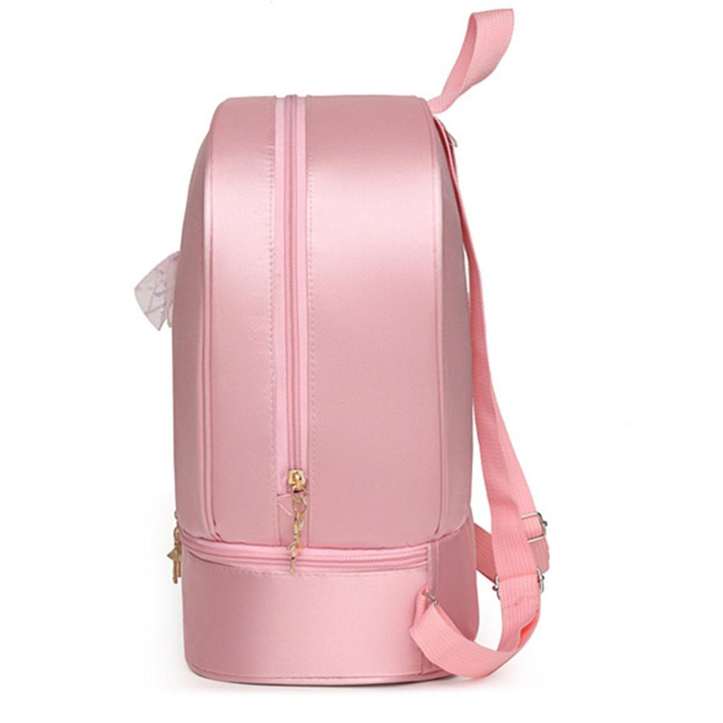 Двойная балетная сумка на плечо для девочек, сумка для танцев балерины для детей, рюкзак для хранения для латинских танцев, сумки для балета и танцев для девочек