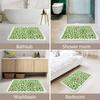Зеленый коврик для ванной комнаты, мягкие коврики для ванной комнаты, нескользящий и водонепроницаемый мягкий коврик для ванной комнаты, для душа в помещении