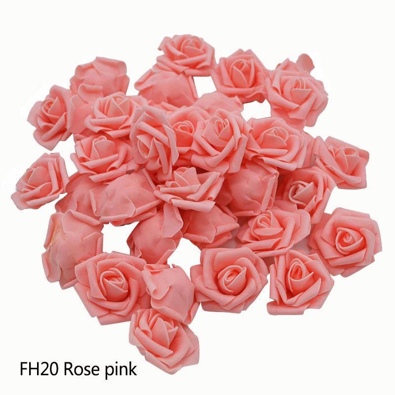 Дешевые 20 шт. разноцветных пенопластовых розовых цветков, искусственный букет роз, ручная работа, украшение для дома, праздничная вечеринка, альбом для вырезок
