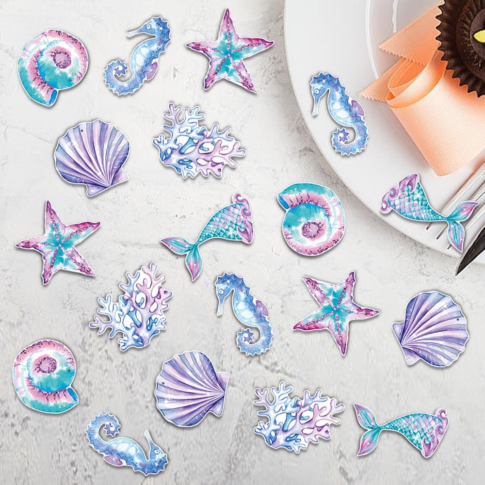 Mermaid Starfish Coral Birthday Party Decor Confetti With Paper Material For Baby Shower Celebrations