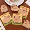 Cartoon Kawaii Capybara Special Shaped Sticky Notes Portable Durable Message Paper Self-adhesive Creative Cartoon Notepad